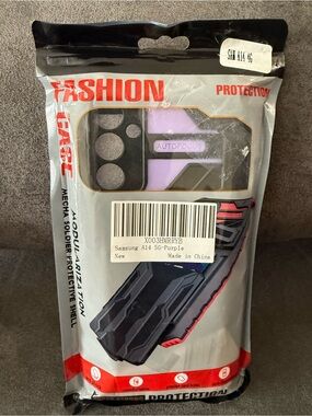 Samsung Protective Phone Case in Purple and Black